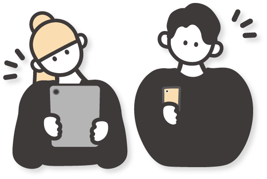 2人の相談者のイラスト